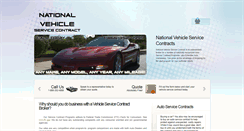 Desktop Screenshot of nationalvehicleservicecontract.com